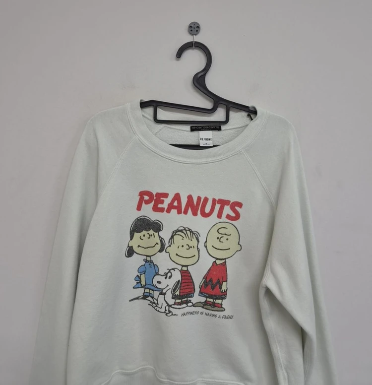 RE/DONE 리던 PEANUTS 피너츠 스누피 맨투맨 정가40 이미지