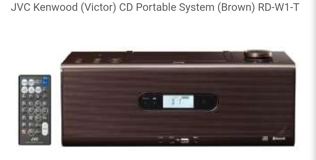 RD-W1 JVC 켄우드 cd 포터블 시스템 미개봉 판매 이미지