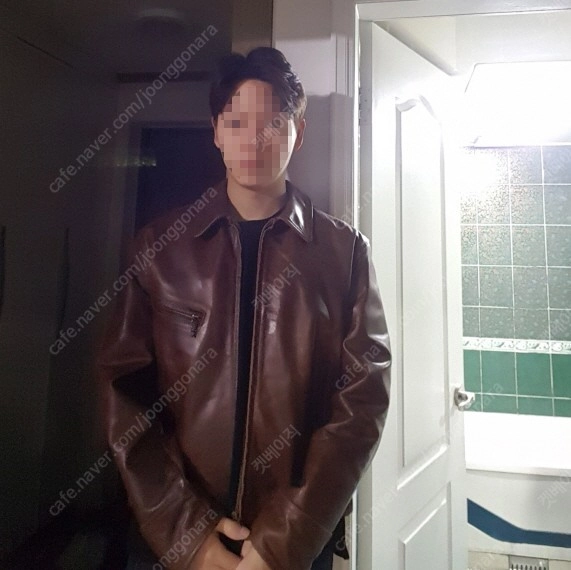 에어로레더 현행 하이웨이맨 36장인라벨 호스하이드 말가죽자켓 아메카지워크 이미지