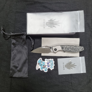 Kizer Shirke Titanium & Carbon Fiber 폴딩 나이프 이미지