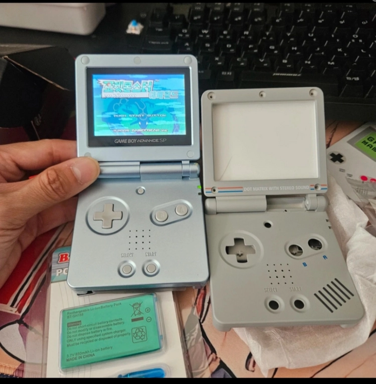 gba sp 게임보이 어드밴스 SP AGS-101 순정 액정 + 하우징·배터리 포함 - 안심되는 중고거래