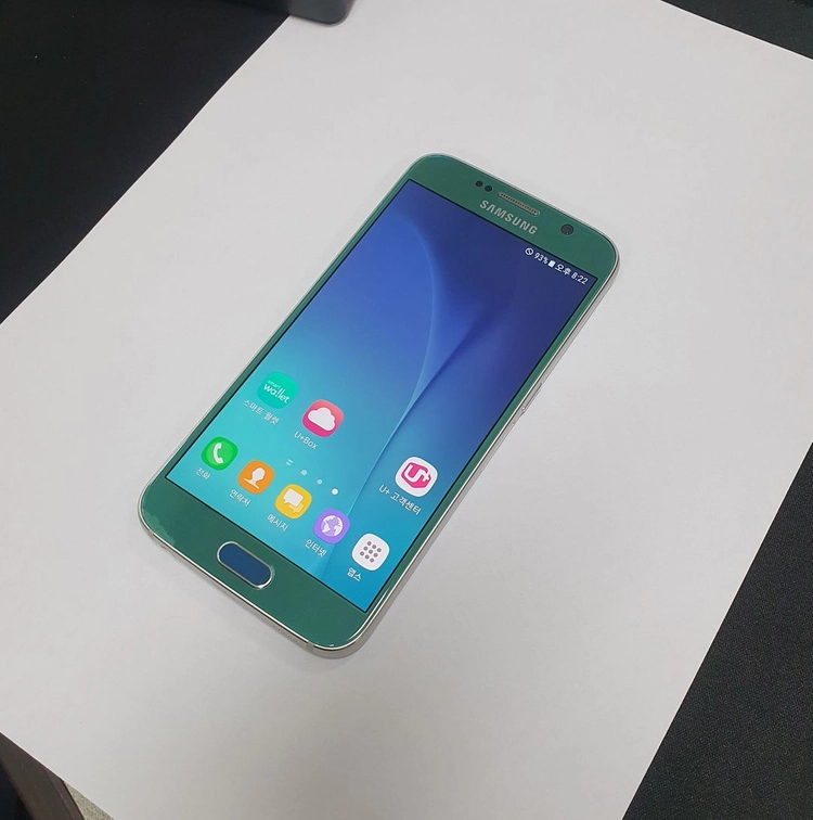 갤럭시S6 32GB 블루 U+ 무잔상 기능정상 중고폰 314139 이미지