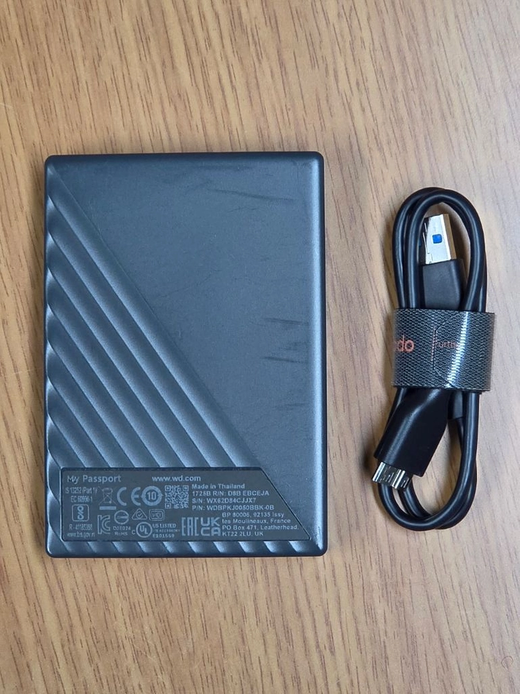 WD My Passport Gen3 5TB 외장하드 블랙 이미지