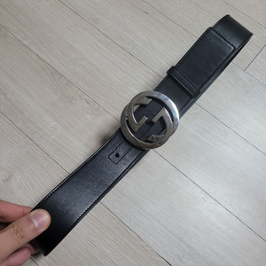정품 구찌 남성 벨트 블랙 색상 이미지