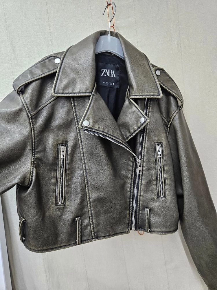 ZARA 자라 레더라이더자켓 L 66~88 이미지