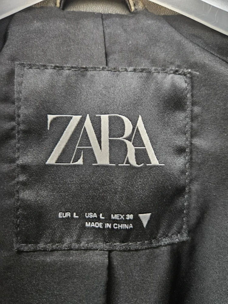 ZARA 자라 레더라이더자켓 L 66~88 이미지
