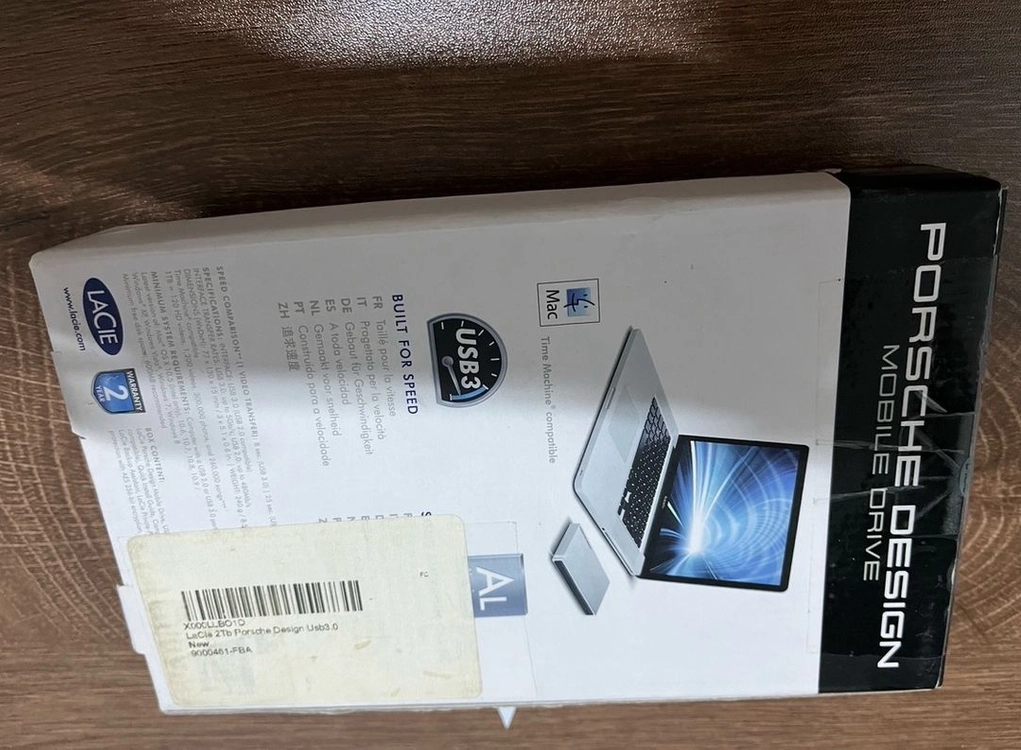 포르쉐 디자인 외장 하드 2TB USB 3.0 팝니다! 이미지