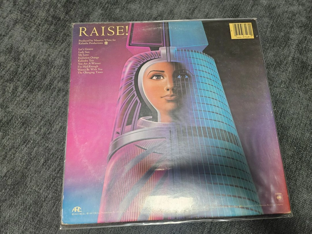 Earth Wind & Fire - Raise! 앨범 Let's Groove 81년 수입반 lp 판매 이미지
