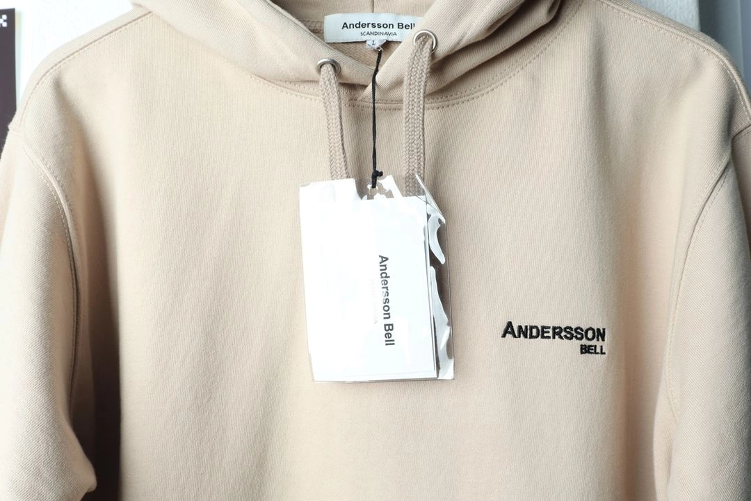 (L-XL) 앤더슨벨 후드티셔츠 새상품 베이지 이미지