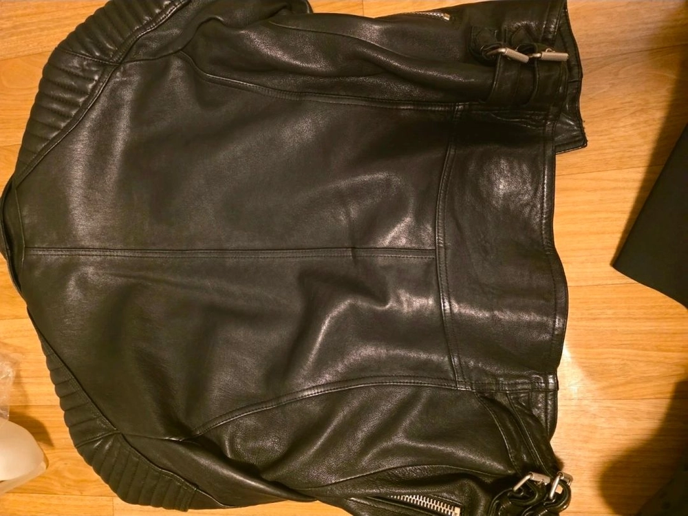블랙 양가죽 라이더자켓 이미지