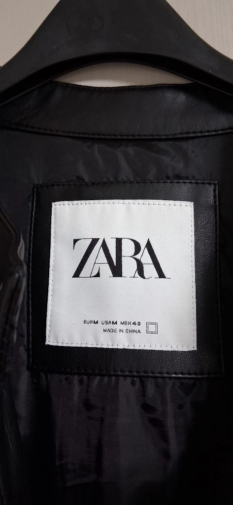 (새상품)ZARA 블랙 레더 라이더자켓 이미지