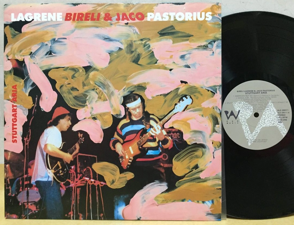 LP ; bireli lagrene & jaco pastorius - stuttgart aria 퓨전 재즈 엘피 이미지