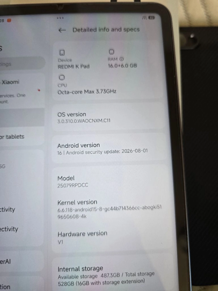샤오미 k패드 8인치 16gb 512gb 샤오미패드미니 이미지