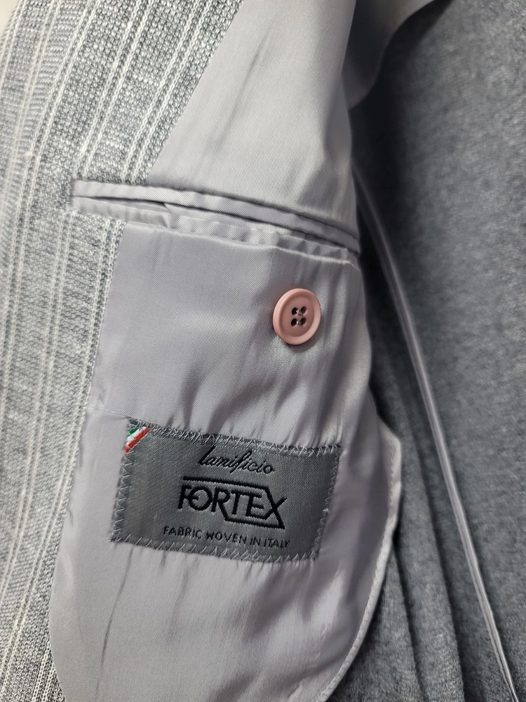 [새상품] [로가디스] 그레이 이태리 포텍스(FORTEX) 코튼 린넨 저지 자켓 이미지