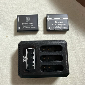 리코 gr3 / gr3x JJC 3구 충전기 + 호환 배터리 두개 이미지