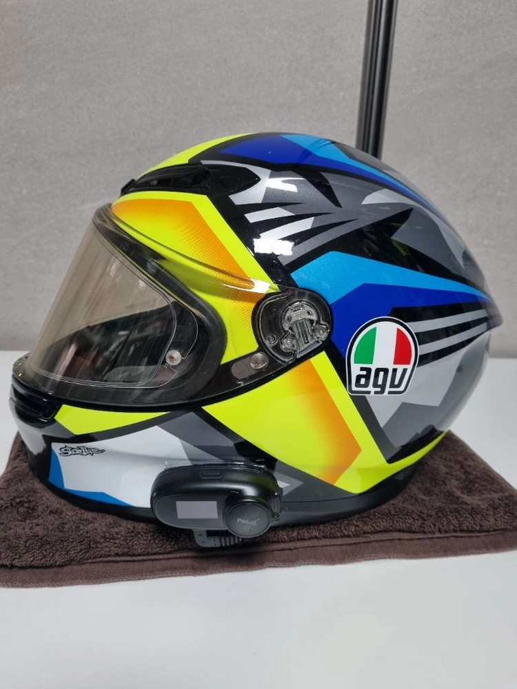AGV K6 JOAN 헬멧 L사이즈 + 변색과 미러 쉴드 + 세나 파라니 이미지