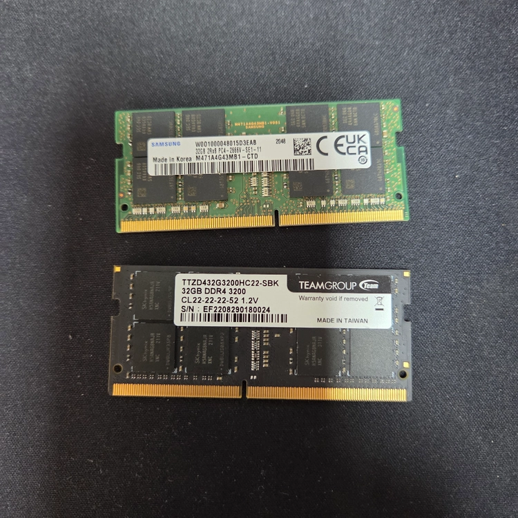 DDR4 32GB 3200 노트북 RAM - 안심되는 중고거래