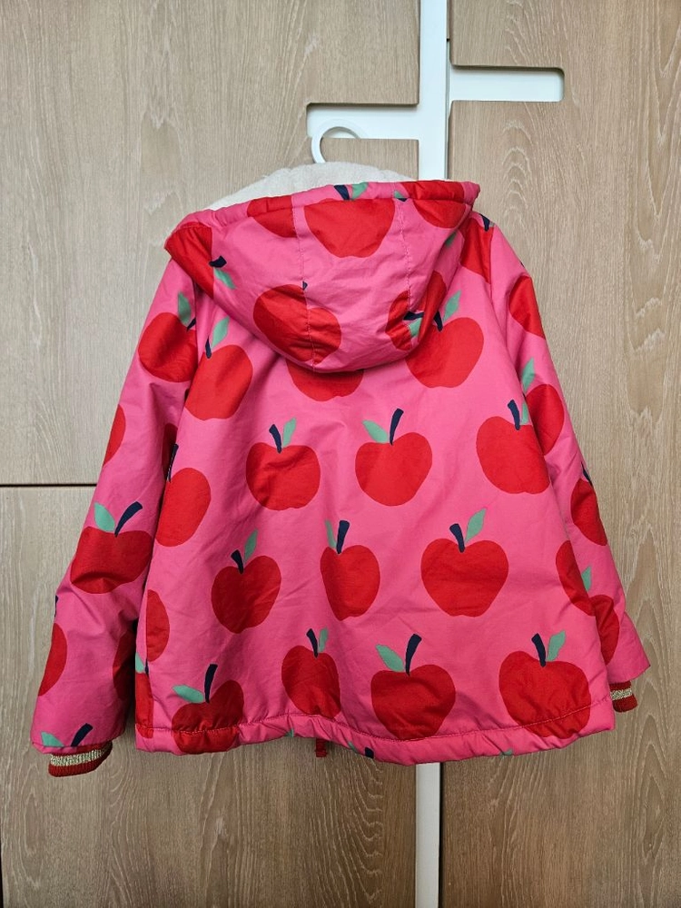 미니보덴 사과 보아털 점퍼 7-8y 128cm. 이미지