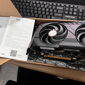 RX9060xt 8기가 그래픽카드 이미지