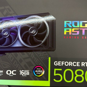 RTX 5080 OC 게이밍 그래픽카드 이미지