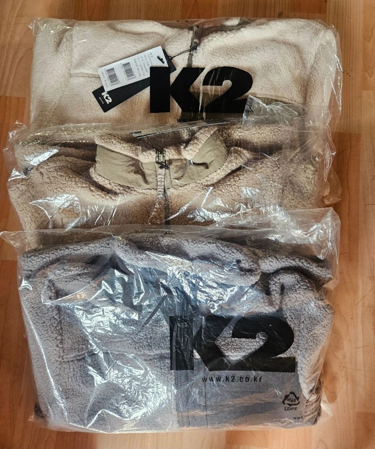(새제품)K2 플리스 양털 뽀글이 자켓 공용(베이지,그레이,크림) 이미지