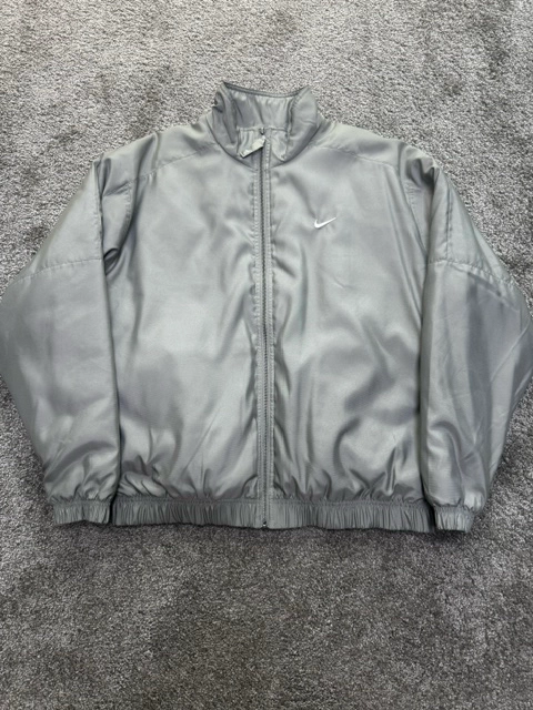 [US/M]Nike NRG Satin Bomber Jacket Light Army 이미지