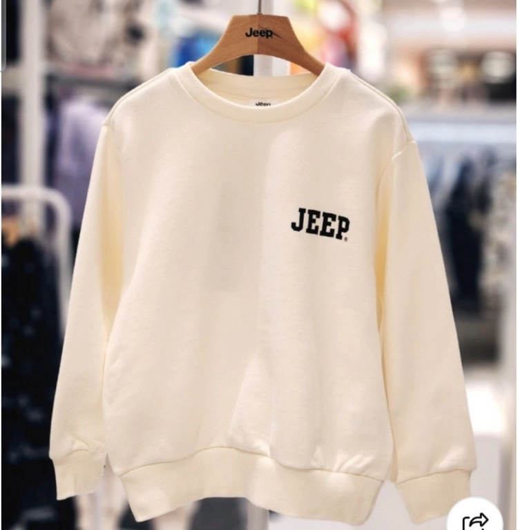 Jeep 지프키즈 맨투맨 아이보리 이미지
