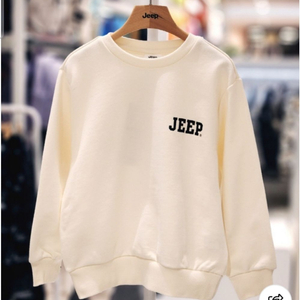 Jeep 지프키즈 맨투맨 아이보리 이미지