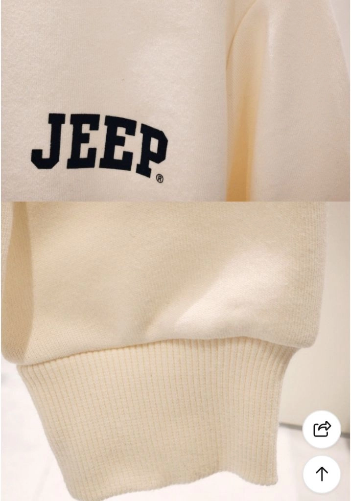 Jeep 지프키즈 맨투맨 아이보리 이미지