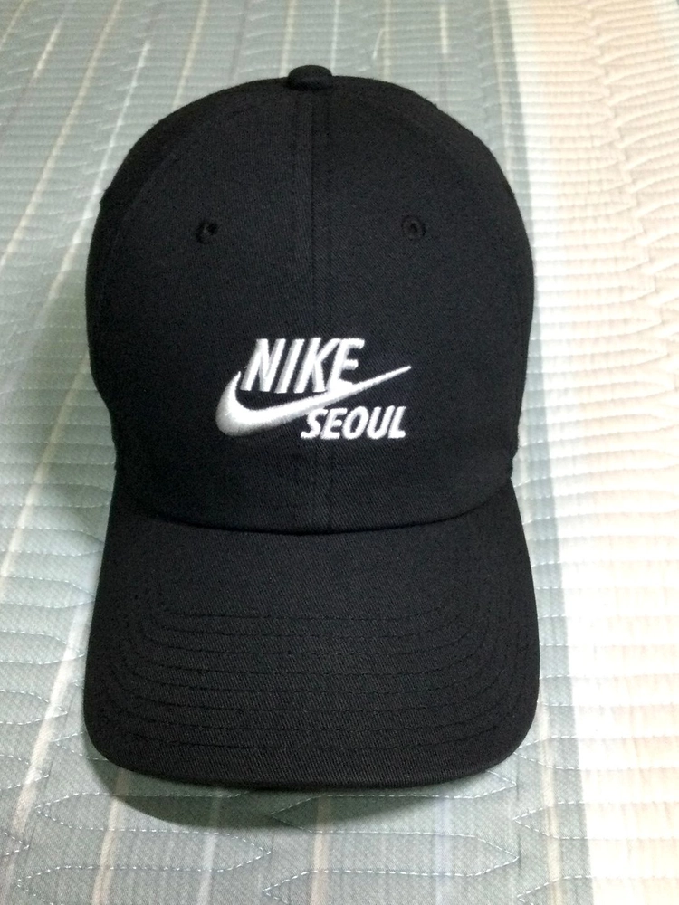 NIKE 나이키 초레어 빈티지 서울 한정판 정품 헤리티지86 블랙 볼캡 모자 이미지
