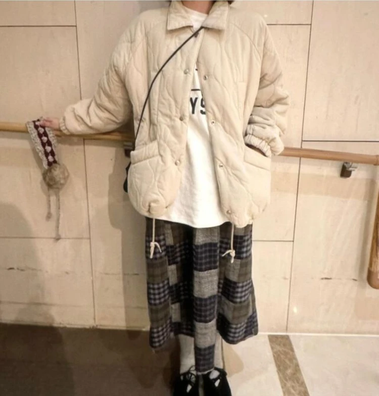 양털 오버핏 패딩점퍼 이미지
