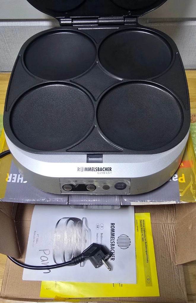 독일 롬멜스바허 팬케이크 기계 4구 Rommelsbacher PC 1800 이미지