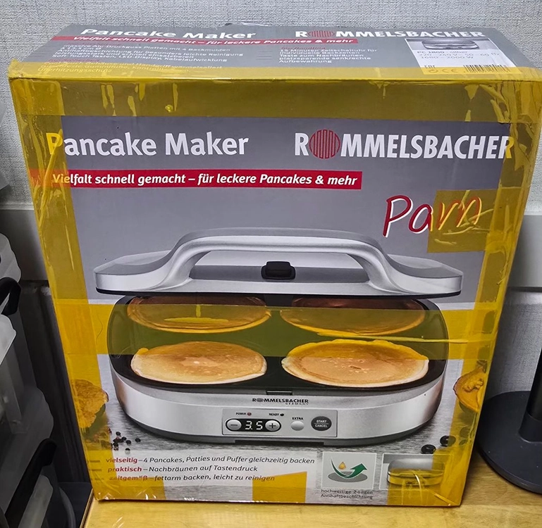 독일 롬멜스바허 팬케이크 기계 4구 Rommelsbacher PC 1800 이미지