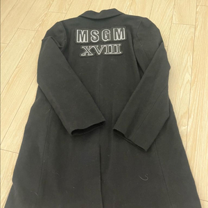 MSGM 백로고 울코트 블랙 12Y 이미지