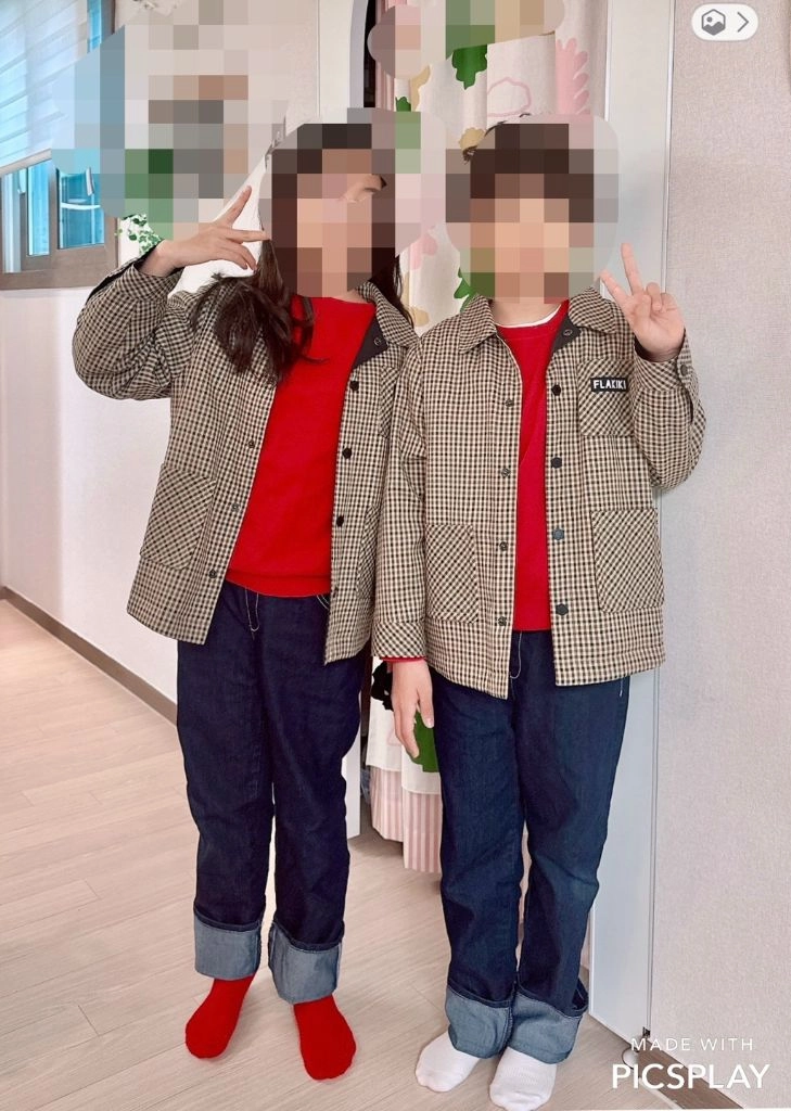 플라키키10y 자켓 리버시블 일괄 세트 다소넉넉해서키작은 11살도 잘맞음 택포 이미지