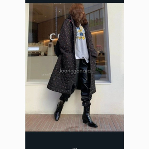 넘버프로젝트 누빔 롱코트 이미지