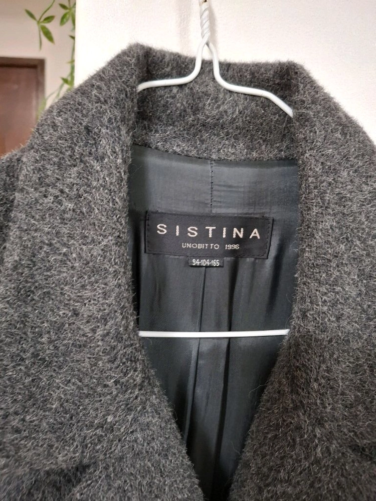 시스티나맥시롱울코트,SISTINA 여성 모 100% 롱코트,울코트,롱코트,시스티나빈티지 이미지