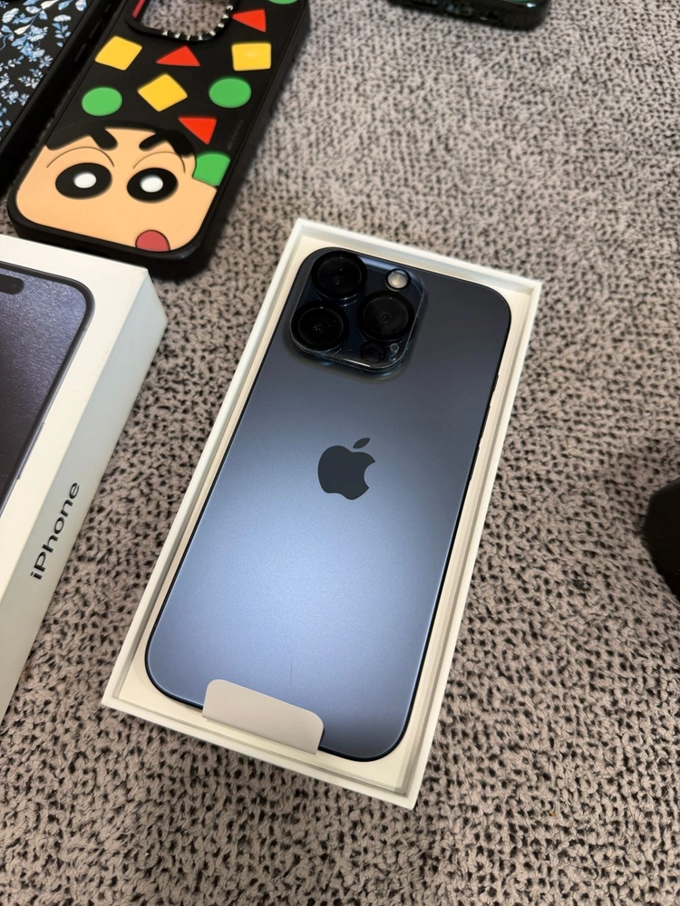 아이폰 15 프로 128GB 블루티타늄 풀박스 팝니다. 이미지
