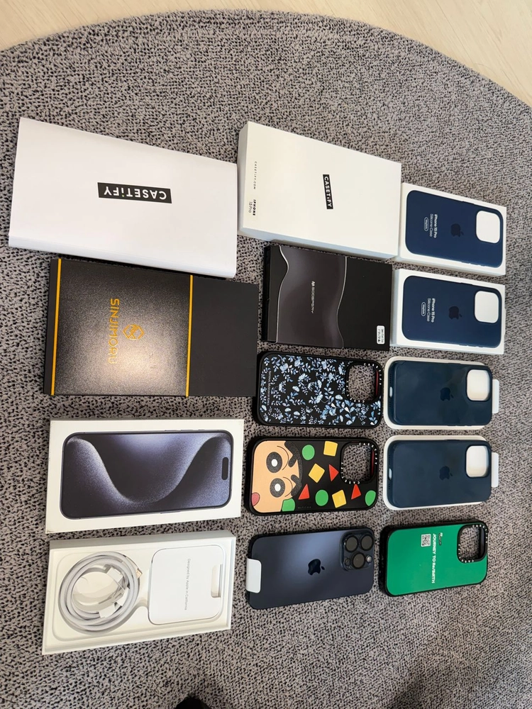 아이폰 15 프로 128GB 블루티타늄 풀박스 팝니다. 이미지