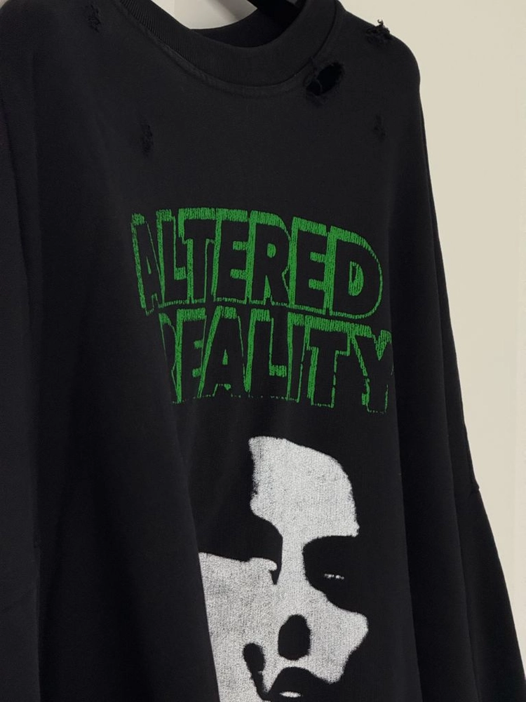 2 / Raf Simons 라프시몬스 디스트로이드 크루넥 스웻 Altered Reality 이미지