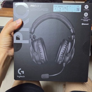 로지텍 pro x 2 lightspeed 게이밍 헤드셋 블랙 박스풀셋 이미지