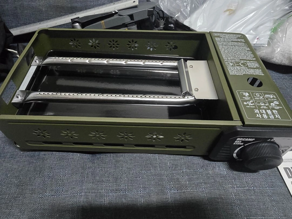 (캠핑장비) 닥터캠프 멀티그릴키트_카키색 이미지