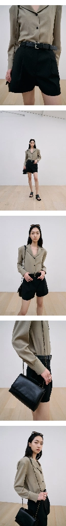 블로썸(blossom) 블랙 셔츠 새상품 이미지