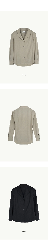 블로썸(blossom) 블랙 셔츠 새상품 이미지