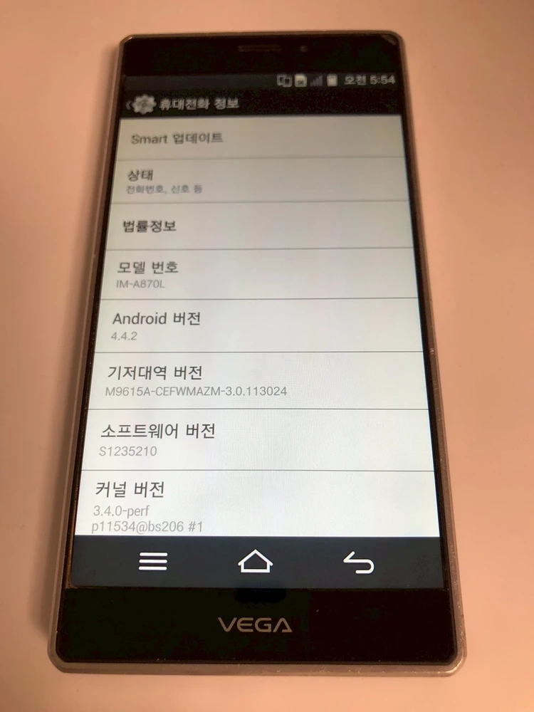 베가 아이언 블랙 기기 판매(50622) 이미지