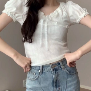 블루민 마미 레이스 티셔츠 택포 이미지