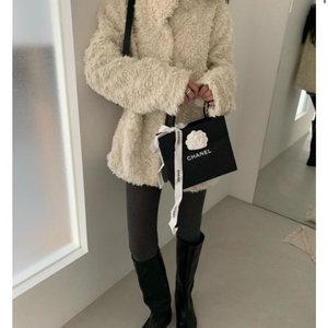 아이보리 퍼자켓 새상품 이미지