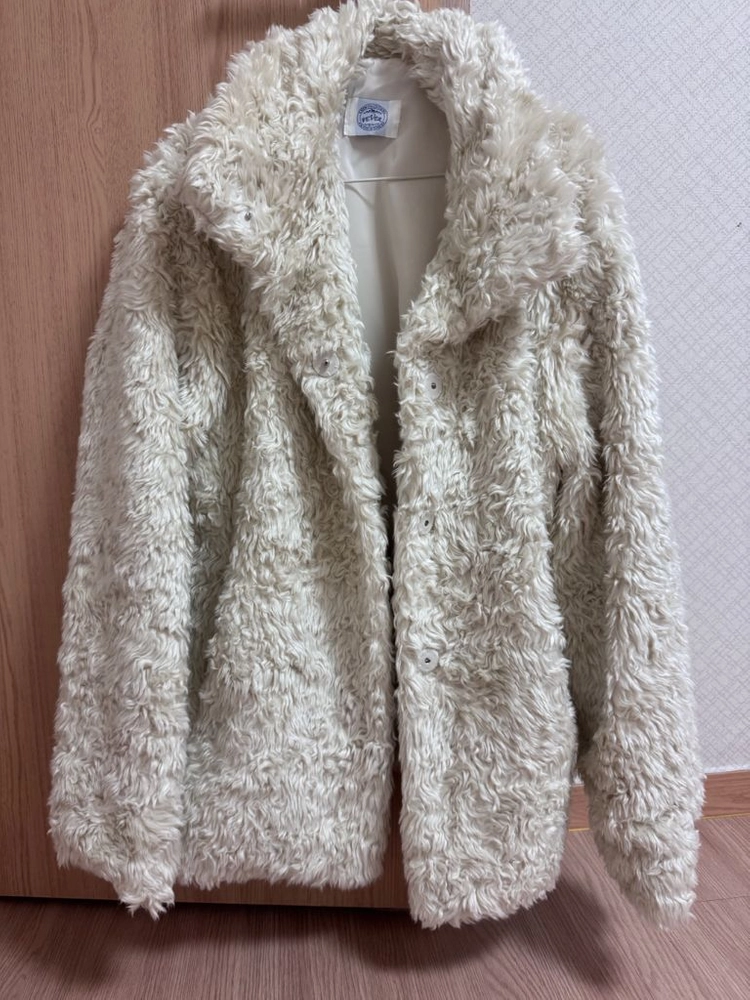 아이보리 퍼자켓 새상품 이미지