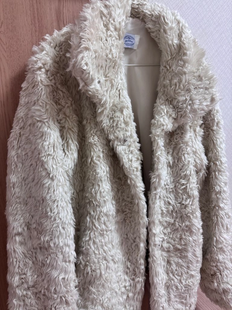아이보리 퍼자켓 새상품 이미지