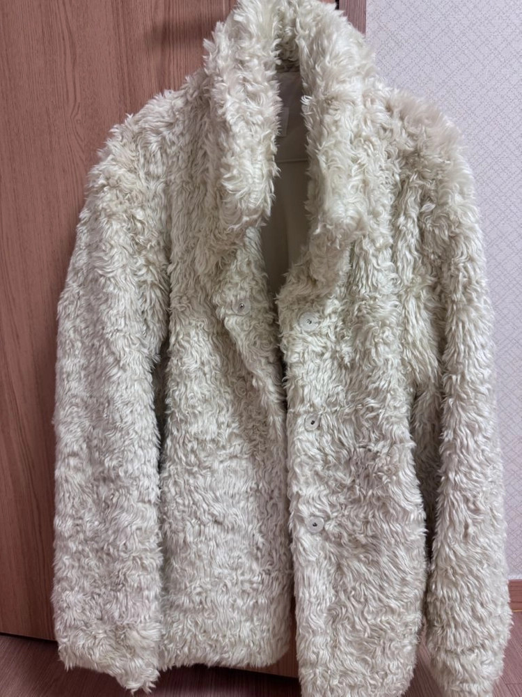 아이보리 퍼자켓 새상품 이미지
